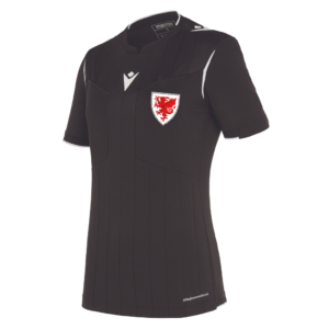 FAW Stephanie Referee Woman Shirt Blk/Wht SS [P]